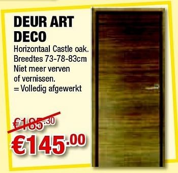 Promoties Deur art deco - Huismerk - Cevo - Geldig van 21/04/2011 tot 04/05/2011 bij Cevo Market
