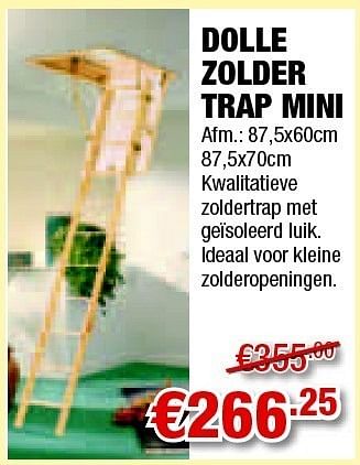Promoties Dolle zolder trap mini - Huismerk - Cevo - Geldig van 21/04/2011 tot 04/05/2011 bij Cevo Market