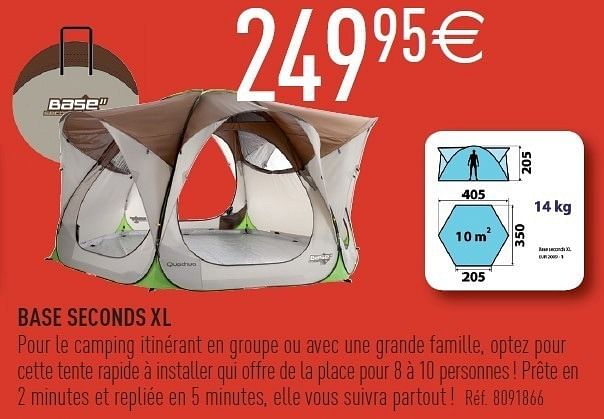 base seconds xl quechua