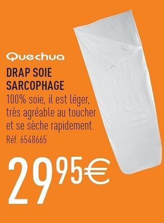 Drap soie online decathlon