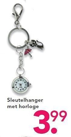 Promoties Sleutelhanger met horloge - Huismerk - Blokker - Geldig van 25/04/2011 tot 08/05/2011 bij Blokker