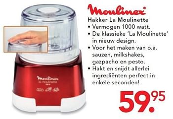 Initiatief Verdampen pen Moulinex Hakker la moulinette - Promotie bij Blokker