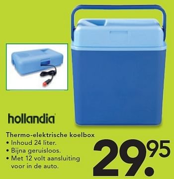 Gasvormig fout Psychiatrie Hollandia Thermo-elektrische koelbox - Promotie bij Blokker