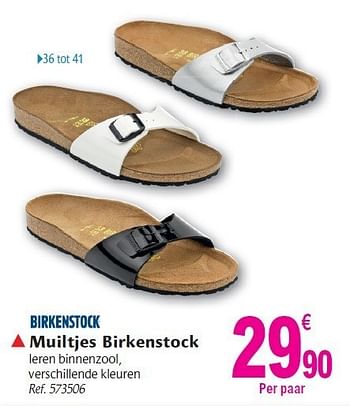 Birkenstock Muiltjes birkenstock - promotion chez Carrefour