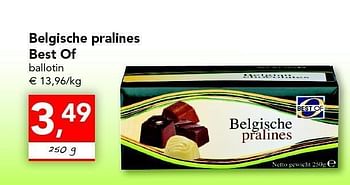 Promoties Belgische pralines best of - Best of - Geldig van 28/04/2011 tot 07/05/2011 bij Supra
