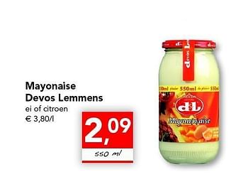 Promoties Mayonaise - Devos Lemmens - Geldig van 28/04/2011 tot 07/05/2011 bij Supra