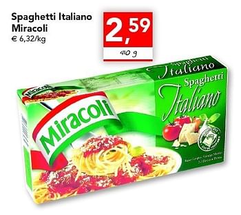 Promoties Spaghetti italiano - Miracoli - Geldig van 28/04/2011 tot 07/05/2011 bij Supra