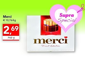 Promoties Finest selection - MERCI - Geldig van 28/04/2011 tot 07/05/2011 bij Supra
