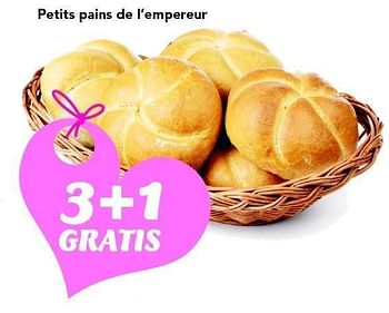 Promotions Petits pains de l`empereur - Bakkerij - Valide de 28/04/2011 à 07/05/2011 chez Supra