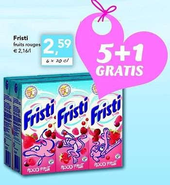 Promotions Fruits rouges - Fristi - Valide de 28/04/2011 à 07/05/2011 chez Supra
