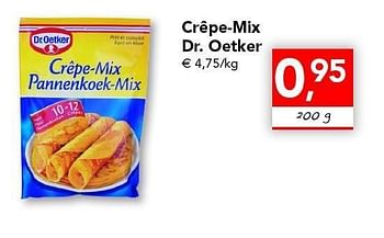 Promotions Crêpe-mix - Dr. Oetker - Valide de 28/04/2011 à 07/05/2011 chez Supra