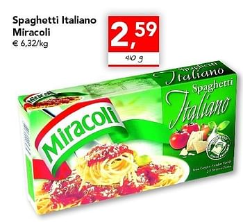 Promotions Spaghetti italiano - Miracoli - Valide de 28/04/2011 à 07/05/2011 chez Supra