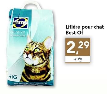 Promotions Litière pour chat - Best of - Valide de 28/04/2011 à 07/05/2011 chez Supra