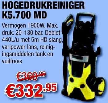 Promoties Hogedrukreiniger - Kärcher - Geldig van 28/04/2011 tot 11/05/2011 bij Cevo Market