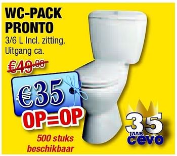 Promoties Wc-pack pronto - Huismerk - Cevo - Geldig van 28/04/2011 tot 11/05/2011 bij Cevo Market