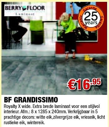 Promoties Bf grandissimo - Berry Floor - Geldig van 28/04/2011 tot 11/05/2011 bij Cevo Market