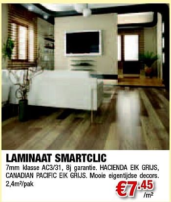 Promoties Laminaat smartclic - Huismerk - Cevo - Geldig van 28/04/2011 tot 11/05/2011 bij Cevo Market