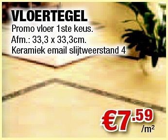 Promoties Vloertegel - Huismerk - Cevo - Geldig van 28/04/2011 tot 11/05/2011 bij Cevo Market