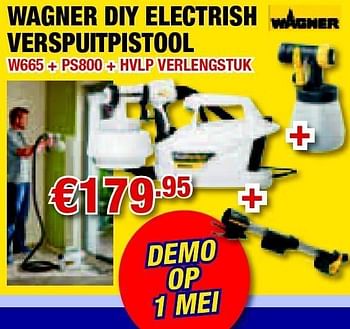 Promoties Diy electrische verspuitpistool - Wagner - Geldig van 28/04/2011 tot 11/05/2011 bij Cevo Market