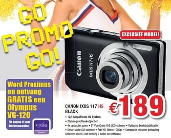 Promoties Digital camera - Canon - Geldig van 01/05/2011 tot 31/05/2011 bij Top Camera