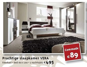 Promoties Prachtige slaapkamer vera - Huismerk - Belgica - Geldig van 01/05/2011 tot 31/05/2011 bij Belgica Meubelen