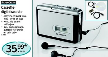 Promoties Cassettedigitaliseerder - SilverCrest - Geldig van 02/05/2011 tot 07/05/2011 bij Lidl