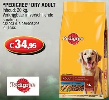 Promoties Dry adult - Pedigree - Geldig van 04/05/2011 tot 22/05/2011 bij Hubo