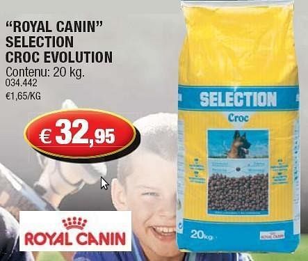 Selection croc hotsell royal canin