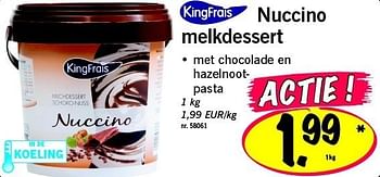Promoties Nuccino melkdessert - Kingfrais - Geldig van 05/05/2011 tot 07/05/2011 bij Lidl