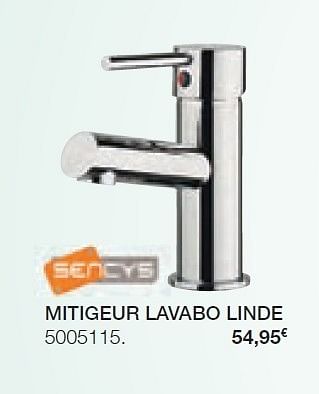 Promotions Mitigeur lavabo linde - Sencys - Valide de 05/05/2011 à 31/08/2011 chez BricoPlanit