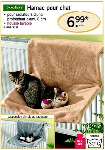 Promotion Lidl Hamac Pour Chat Zoofari Caravanes Camping Valide Jusqua 4 Promobutler