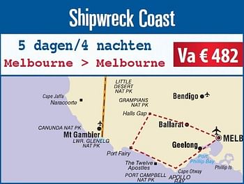 Promoties Shipwreck coast - Huismerk Connections - Geldig van 10/05/2011 tot 31/03/2012 bij Connections