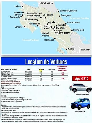 Promotions Location de voitures - Produit maison Connections - Valide de 10/05/2011 à 31/10/2011 chez Connections