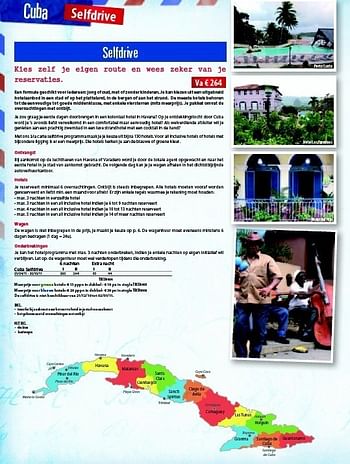 Promoties Cuba selfdrive - Huismerk Connections - Geldig van 10/05/2011 tot 31/10/2011 bij Connections
