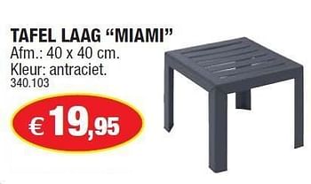 Promoties Tafel laag miami - Grosfillex - Geldig van 11/05/2011 tot 22/05/2011 bij Hubo