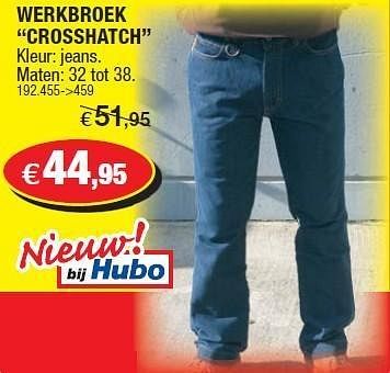 Hubo werkbroek online