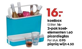 metriek Hechting alcohol Huismerk - Hema Koelbox - Promotie bij Hema