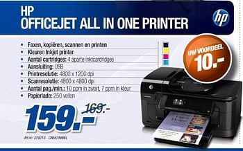Promoties Officejet all in one printer - HP - Geldig van 12/05/2011 tot 21/06/2011 bij Auva