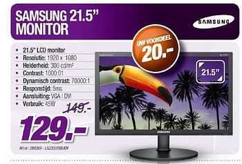 Promoties Monitor - Samsung - Geldig van 12/05/2011 tot 21/06/2011 bij Auva
