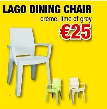 Promoties Lago dining chair - Huismerk - Cevo - Geldig van 12/05/2011 tot 31/05/2011 bij Cevo Market