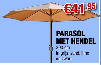 Promoties Parasol met hendel - Huismerk - Cevo - Geldig van 12/05/2011 tot 31/05/2011 bij Cevo Market