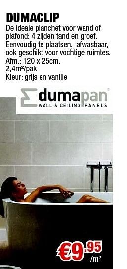 Promoties Dumaclip - Dumapan - Geldig van 12/05/2011 tot 31/05/2011 bij Cevo Market