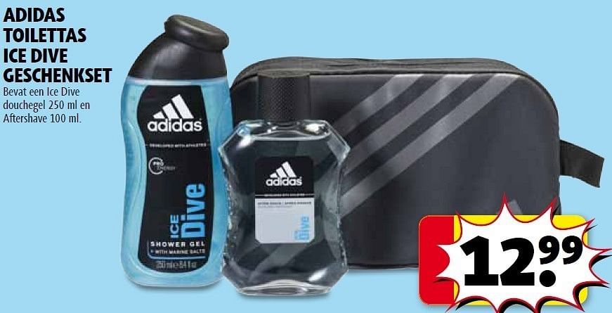 Adidas Toilettas ice dive geschenkset Promotie bij Kruidvat