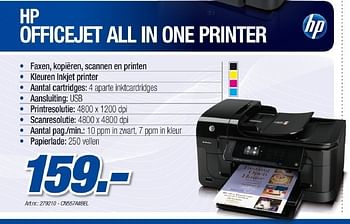Promoties Officejet all in one printer - HP - Geldig van 18/05/2011 tot 21/06/2011 bij PC Center