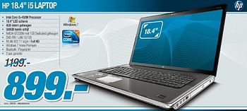 Promoties Laptop - HP - Geldig van 18/05/2011 tot 21/06/2011 bij VCD