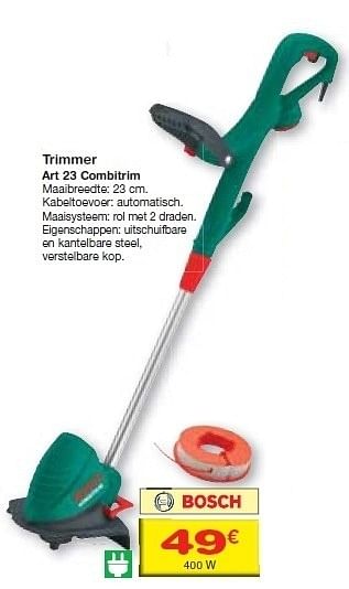 Promoties Trimmer - Bosch - Geldig van 18/05/2011 tot 06/06/2011 bij BricoPlanit