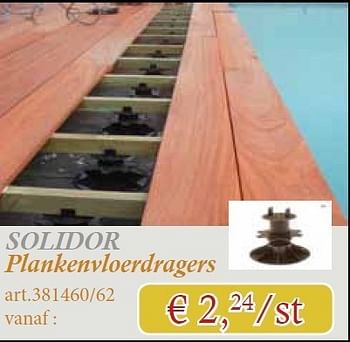 Promoties Solidor plankenvloerdragers - Huismerk - Woodtex - Geldig van 25/05/2011 tot 19/06/2011 bij Woodtex