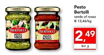 Promoties Pesto - Bertolli - Geldig van 26/05/2011 tot 04/06/2011 bij Supra
