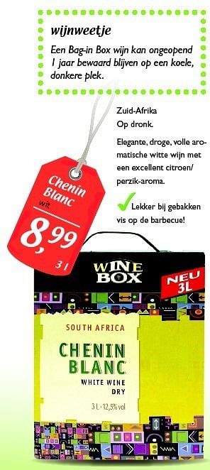 Promoties Chenin blanc - Witte wijnen - Geldig van 26/05/2011 tot 04/06/2011 bij Supra