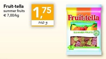 Promotions Summer fruits - Fruittella - Valide de 26/05/2011 à 04/06/2011 chez Supra